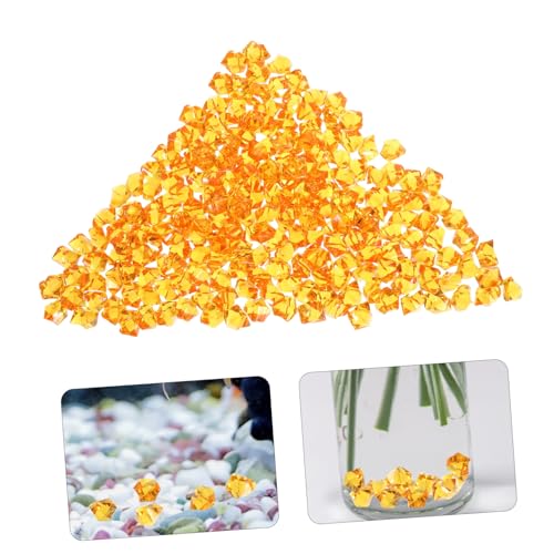 KALLORY 220Pcs Clear Acrylic Fake Crushed Ice Rocks for Vases Table Scatter Party Decoration Arts Crafts Irregular Design for Fish Tanks and Events