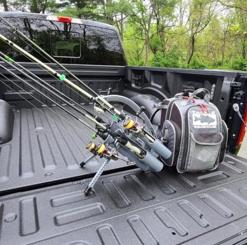 Rod-Runner Fishing Rod Carrier | Pro 5 Portable Rod Rack - color: Gray