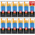 AROIC Acrylic Paint Brush Set, 12pack/120pcs Nylon Hair Paint Brushes, for Oil Painting Rock Body Painting, Artist Amateur Craft Paint Brushes Supplies, Children Adult Painting Small Paint Brush Set. - color: Blue, size: 120pcs