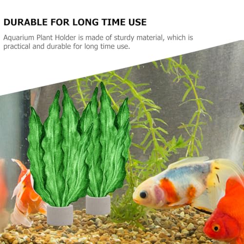 iplusmile Aquarium Plant Holder Rings 1.77In Ceramic – Weighted Anti-Float Secure Fixing – for Fish Tanks Freshwater Aquariums Shrimp Tanks for Live Aquatic Plants Grass Decor