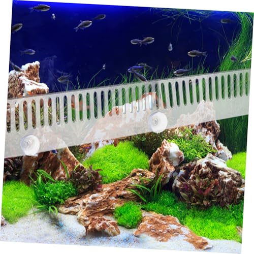 Aquarium Overflow Comb Transparent Fish Comb for Fish Separation Avoids Overflow Easy Installation Lightweight Suitable for Interconnected Aquariums Cups