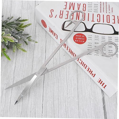 BESPORTBLE Mirror Cutting Scissors Stainless Steel Aquatic Plant Tongs Fish Tank Plant Scissors for Aquarium Maintenance