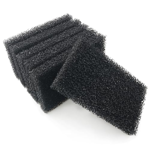 6PCS Sponge Pad Filter Fish Tank Bio Sponge Rough 6.3x3.9x0.8 inch Aquarium Bio Filter Media Sponge for Aquarium Fish Tanks