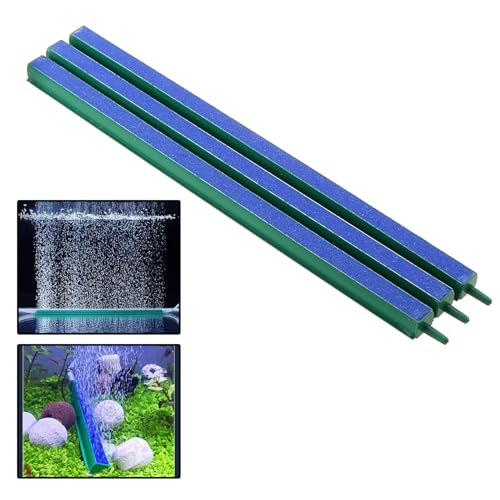 3PCS 12 Inch Aquarium Airstone Rods Fish Tank Bubble Stone Air Diffuser Rod Aquarium Oxygenation Pump Accessories Airstone Decorative Landscaping Suitable for Hydroponic Systems