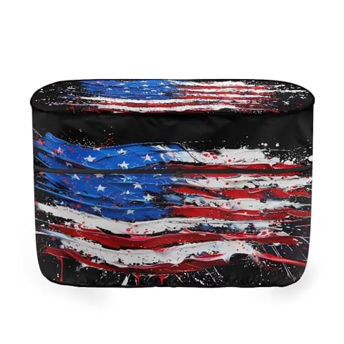 American Flag Polyester Waterproof Cover 20 Pound Double for Camper/RV/Trailer Reliable Zipper Replacement Covers - color: American Flag-5, size: S(20LB)