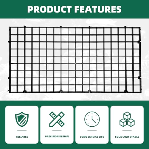 soujkooy 8Pcs Fish Tank Divider, 5.9x11.8in/15X30cm Aquarium Filter Bottom Divider Plastic Grid Tray Egg Crate, Fish Tank Bottom Isolation with 10 Sucker Clips and Bracket Ties