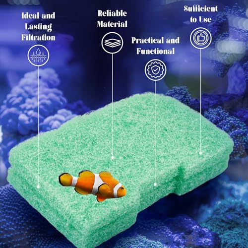 Threlaco 10 Pack Phosphate Remover Pads Compatible with fluval 307/407/306/406, Aquarium Filter Replacement Pads for Fish Tank (Green) - color: 306/407/406/407 Phosphate Remover