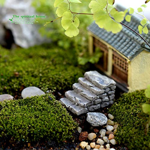 Miniature Fairy Garden Decoration Accessories Garden Sculptures Statues,Resin Plastic Simulation Decoration Step Yard Decor for Outside Gnomes Outdoor Decor for Patio - size: Stairs