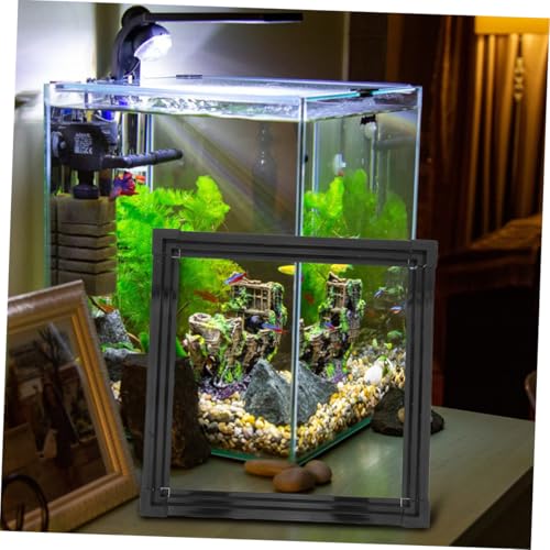 Toddmomy Fish Tank Edge Protector Strip Guard for Aquarium Safety Easy Installation Double Design Trimmable Prevents and Spills - size: 45.00X45.00X2.50CM