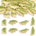 Geelin 50 Pcs Mini Crocodiles Figurines Funny Mini Resin Crocodiles Figurines Small Alligator Figure Resin Tiny Animals for DIY Fairy Garden Landscape Aquarium Desktop Craft - style: Alligator