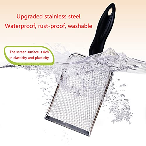 Scoops Terrarium Bedding Substrate Sand Sifter 2mm Stainless Steel Fine Mesh Small Pet Cage Shovel Scooper for Bedding Bearded Dragon Scoops