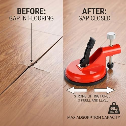 2026 New Adjustable Height Setter, Pro Countertop Floor Leveler with Suction Cups – Floor Gap Fixer for Tile, Laminate, Wood, Vinyl, Reusable Tile Alignment & Seam Leveling (Light Yellow) - color: Light Yellow