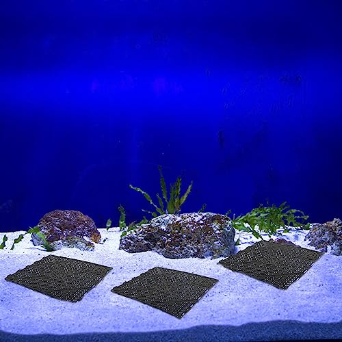 Baluue 20pcs Fish Tank Bottom, PVC Plate Splicing Aquarium Divider Bottom Grid Sand Gravel Board Splicing Combination Clapboard Bottom Grid