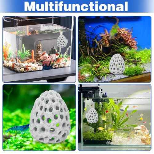 Shrimp Dome Hide Betta Habitat Fish Tank Tunnel with Suction Cup Aquarium Fish Cave Hideout Ornament Accessories for Shrimp Guppy Hiding Resting White - color: White