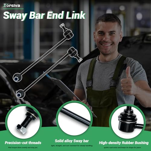 K80490 2PCS Front Stabilizer Bar End Links for Mercedes Benz 2002-07 C230, 06-07 C280/C350, 01-05 C240/C320, 02-04 C32 AMG, 03-05 CLK320, 06-09 CLK350, 03-06 CLK500/CLK55 AMG, 07-09 CLK550 - size: K80490 X2
