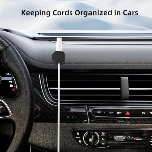 12 Pcs Magnetic Cable Clips, Cable Management, Office Desk Accessories, Cord Organizer, Cable Smooth Adjustable,for Desk, Wall, Car, Motorcycle,Home Office, Phone Cable Management (Black) - color: Black, size: 12 psc