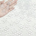 HappyFiller 114 PCS Clear Mini Acrylic Snowflake No Holes Vase Fillers,Table Scatters,Sensory Bin Filler Gems,Home Centerpieces,DIY Arts Crafts - color: Clear