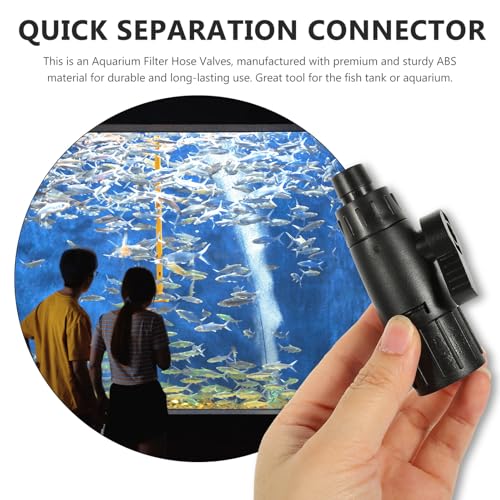 Kisangel Aquarium Hose Valves Fish Tank Filter Water Changer Valve 12mm Soft Tube Connector for Aquarium Accessories Fish Tank Supply
