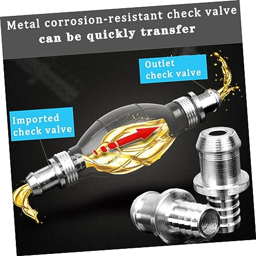 Healifty Manual Fuel Transfer Siphon Pump with Thick Hose Hand Operated Water Transfer Pump for Fish Tank Aquarium and Durable Rubber Ball Design for Extraction and Tight Spaces