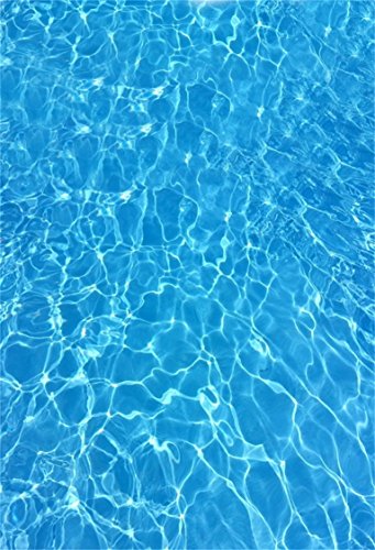 AOFOTO 5x7ft Shining Blue Sea Water Ripple Background Surface of Swimming Pool Photography Backdrop Ocean Marine Style Adult Kid Baby Boy Girl Portrait Photoshoot Studio Props Video Drape - size: 5x7ft