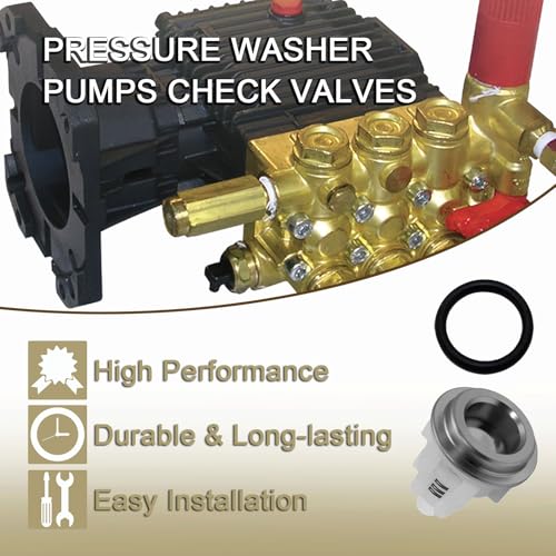 6 Pack Pressure Washer Pumps Check Valves Compatible With EZ,TC,TP,TX Washer Pumps,Fit For EZ2536E EZ3040G TC1507E345 TX1510S34 EZ2542E HTX18105 TP2530J34 TX1512S17 EZ2545E HTX18125,Replace Kit K123