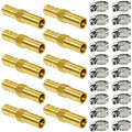 Joywayus Hose Barb Fitting 1/2" Hose ID,Hex Union Brass Fitting Water/Fuel/Air with 20 Stainless Steel Clamps(Pack of 10) - size: 0.5 Inch, style: 10PCS