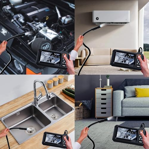 Daxiongmao Endoscope Camera with Light, 1080P HD Borescope, IP67 Waterproof Snake Camera – Ideal for Inspecting Walls, Vents, Automotive Engines, Pipes – A Great Gift Tool for Men (50ft) - size: 50FT
