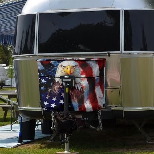 4th of July USA Propane Tank Cover 20 Pound Double Replacement Covers for RV/Trailer/Camper, RV Parts RV Accessories - color: 4th of July USA, size: S(20LB)