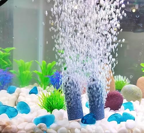 AQUANEAT Aquarium Air Stones 2 inch 12 Pack, Bubble Stone, Aerator Bubble Diffuser, Air Pump Accessories for Aquariums, Fish Tanks, and Hydroponics - size: 2 inch