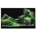 Aquarium Background Sticker, 3D Effect Underwater Seaworld Backdrop Decorations Poster, DIY Aquarium Fish Tank Seafloor Water Grass Background Painting PVC Sticker for Aquarium Fish Tank(61*40cm) - size: 61*40cm