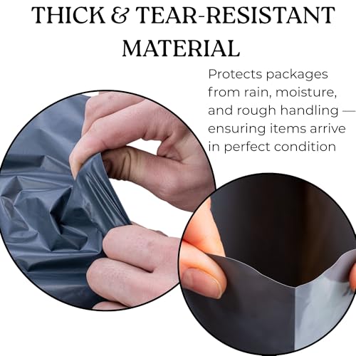 5 Large Shipping Bags 17x24 | Jumbo Poly Mailers for clothes | Strong Thick Mailing Bags with Self Adhesive | Self Sealing Shipping Envelopes - size: 17x24 - 5 Bags