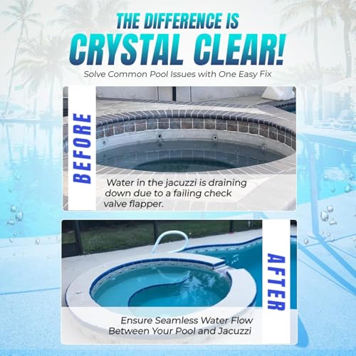 Replacement 600-7300 Check Valve Swing Valve and Lid Kit Compatible with Waterway 600-7300B TruSeal Swing Check Valve Assembly O-Ring | Heavy-Duty Spa and Pool Plumbing, 2 Pack