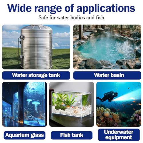 Aquarium Safe Silicone,Aquarium Silicone Transparent Underwater Sealant Waterproof, Strong Adhesion, Excellent Flexibility, Suitable for Underwater bonding in Aquariums (50ml) - size: 50ml