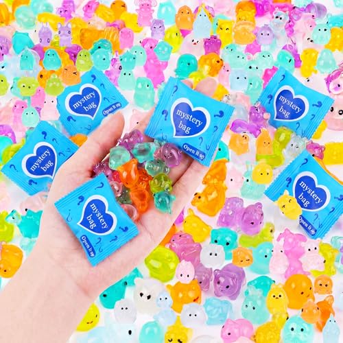 220pcs Mini Resin Animals - Resin Animals Mystery Bags,Individually Wrapped Blind Bags Tiny Animal Figurines for Dollhouse, Fairy Garden, Aquarium, Party Favors & DIY Craft Decor - size: 220pcs
