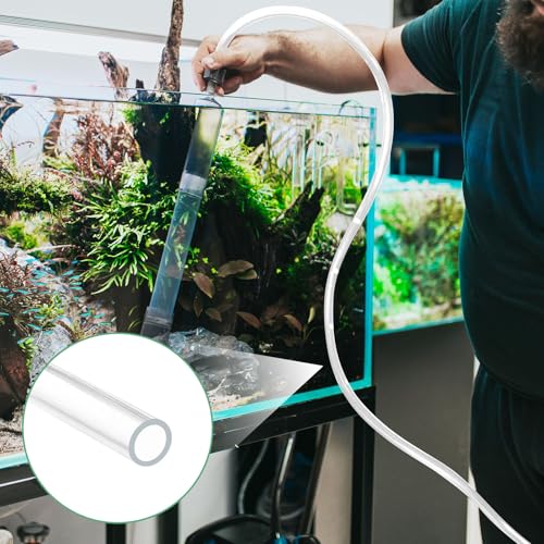 M METERXITY Clear Plastic Tubing, 0.28Inch(7mm) ID 0.35Inch(9mm) OD, 10ft(3.0m) Length PVC Tube Low Pressure Flexible Vinyl Tubing for Garden/Water Hose Airline Tube Aquarium - size: 0.28"×0.35"×10ft
