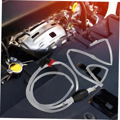 Mobestech Gas Siphon Pump with Valve for Liquid Transfer Tube Manual Fuel Pump for Oil Changes and Water Extraction for Cars and Aquariums