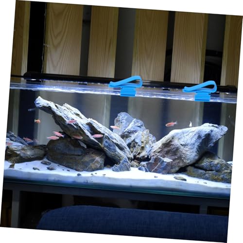 Toyvian 6pcs Aquarium Pipe Clamp Flexible Fish Tank Hose Holders Easy to Use Water Pipe Clips for Secure Filtration Connections for Various - color: Blue
