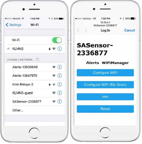 Water and Temperature Alert with Text Message and Email Notifications, Dual sensors - style: TWD01 Water+Temp