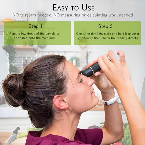 Seawater Salinity Refractometer, Automatic Temperature Compensation Seawater Salinity Hydrometer, 0-100ppt & 1.000-1.070 Salinity Specific Gravity Tester for Aquarium,Pool, Tank, Marine, Fishkeeping - color: Seawater Salinity Refractometer