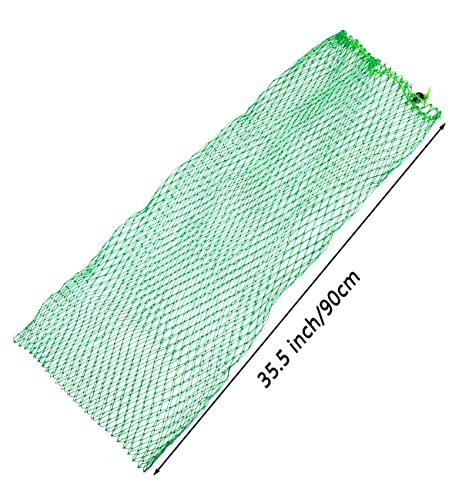 Fishnet Bag Foldable Fishnet Bag Diving Bag 35 Inch Long Fishing Net - size: 35.5inch