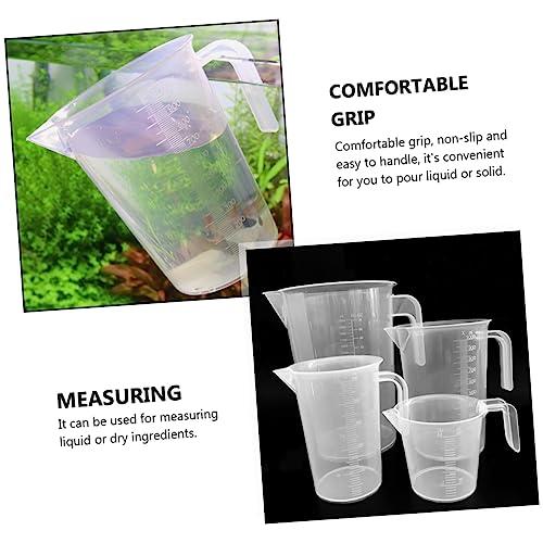 Mikinona Small Measuring Cup for Fish Food White Accurate Measurement Fish Tank Feeder Easy to Read