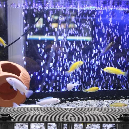12pcs Aquarium Bottom Divider Filter Boards Black Isolation Plates for Fish Tank Partition Sand Separation Aquarium Filter Accessories