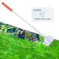 FLIPPER Platinum Hand Algae Scraper – Aquarium Glass and Acrylic Cleaner with Precision Scraper Design, Fish Tank Cleaning Tool for Freshwater & Saltwater Aquariums (28” Rigid Shaft) - size: 28 Inches