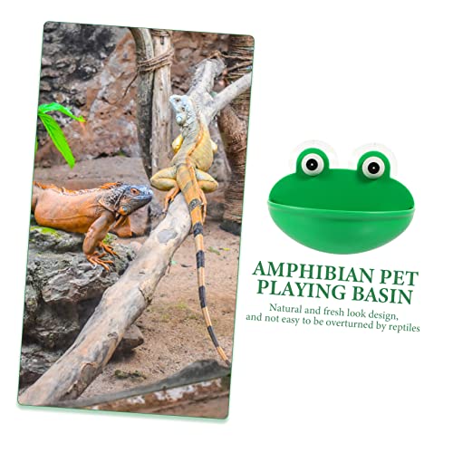 Happyyami 2pcs Climbing Pet Rest Table Gecko Habitat Suction Cup Reptile Stand Pet Rest Bowl Reptile Habitat Pet Playing Basin Resting Platform Reptile Resting Place