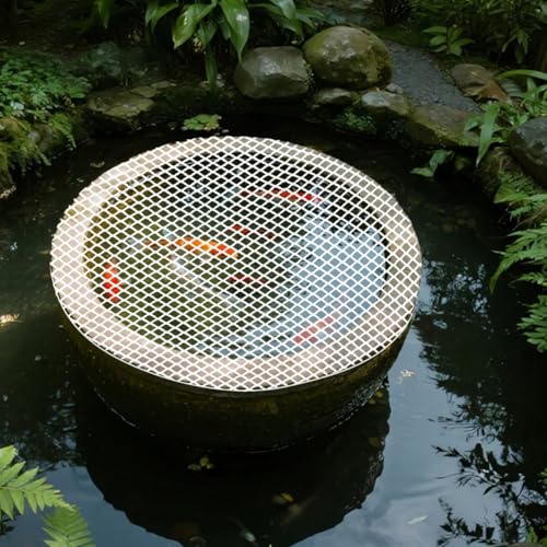 KESYOO Aquarium Escape Proof Net Cover 17.7X11.8In Fish Tank Protective Mesh Lid for Outdoor Ponds and Aquariums Durable Anti-Jumping Fish Tank Net Safety Cover