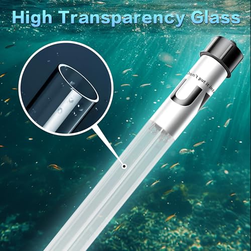 20W Pond UV Light for 100-1200 Gallon, Aquarium UV Light, UV Water Clarifier for Koi Pond, Cold Plunge, Aquarium, Swimming Pool, Spa and Fish Tank Algea Control - color: 20W for 1000 Gallon
