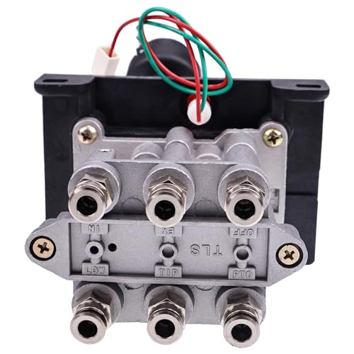 AIVWUMOT AV-295 Air Shift Control Valves with PTO Switch Brighter Light Push to Connect Fittings Dump Truck Valve Tipper Hydraulic System AV295 328388-79X 329358X K90 Series