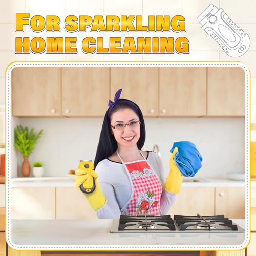 DIYSELF Razor Blade Scraper | Scraper Tool for Cleaning, Glass, Stickers | 2 Pack Scraper with 30 Pcs Extra Single-edged Razor Blades | Paint Scraper | Razor Scraper | Glass Scraper - color: Yellow, size: 2 Pack