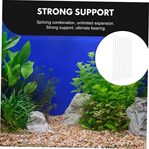 Happyyami 2pcs Aquarium Divider Wear-Resistant Tank Dividers for Fish Tanks Easy to Install Versatile Splicing Design for Aquatic Landscaping - color: Transparent