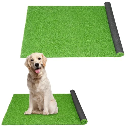 Artificial Grass Turf,3X5ft Artificial Synthetic Fake Grass,0.6" Pile Height,Indoor Outdoor Garden Grass Carpet,Patio Balcony Lawn, Astro Turf Rug Dogs Pet,Golf Training Mat,Green - size: 3FTX5FT
